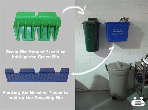 box buddy mounting bracket for recycling bin|recycling bin wall bracket.